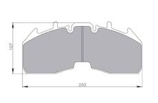 Dosticky brzdove SCANIA R4 16- 29332