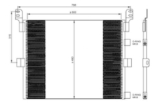 Kondenzátor klimatizácie NRF NRF35788