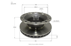 Kotuc brzdovy BPW SB4309, SB4345
