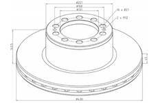 Kotuc brzdovy MB ACTROS MP2,PN TEXTAR