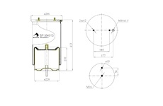 Mech perovania SCANIA S4, kompletny, zadny