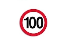 Oznacenie rychlosti reflexne 200mm 100km/h