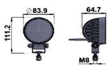 Pracovný svetlomet HELLA 1G0 357 000-001