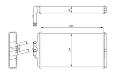 Výmenník tepla vnútorného kúrenia NRF NRF54241