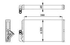 Výmenník tepla vnútorného kúrenia NRF NRF54256