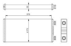 Výmenník tepla vnútorného kúrenia NRF NRF54257